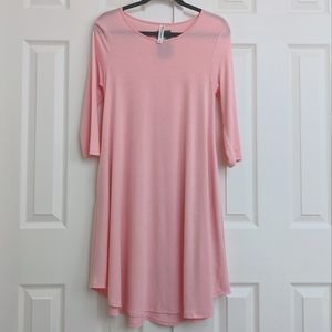 Zenana Premium 3/4 Sleeve Swing Dress NWT